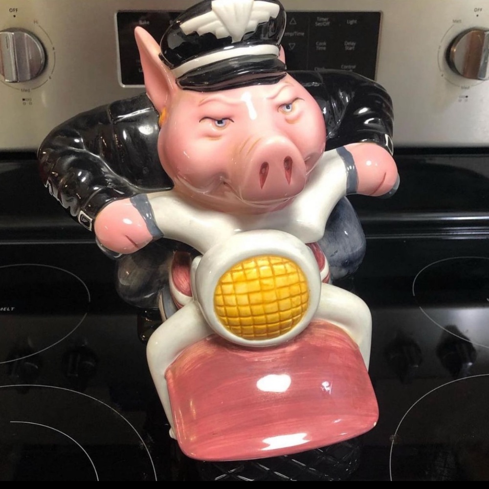 1995 VINTAGE ROAD HOG COOKIE JAR
